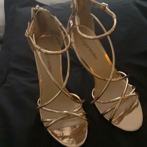 Rose gold zigisoho heels